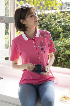 花系列嬌媚玫瑰休閒衫 (男女性團體服飾)